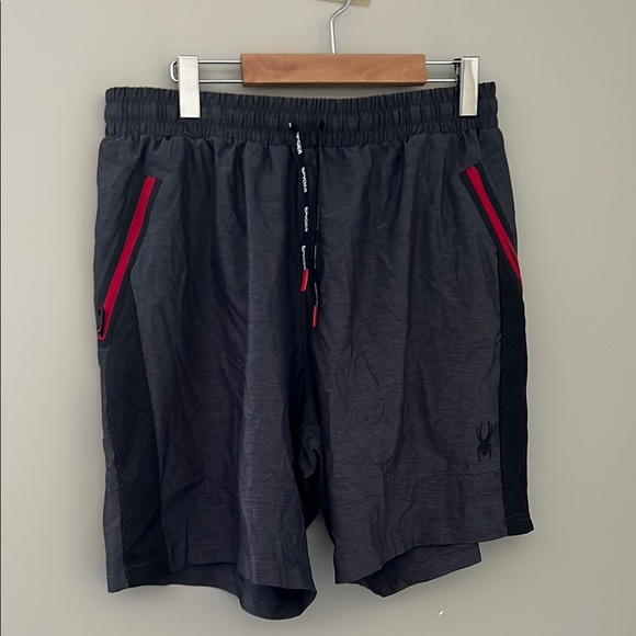 Spyder Other - Spyder Gray and Red Athletic Shorts Lightweight Design